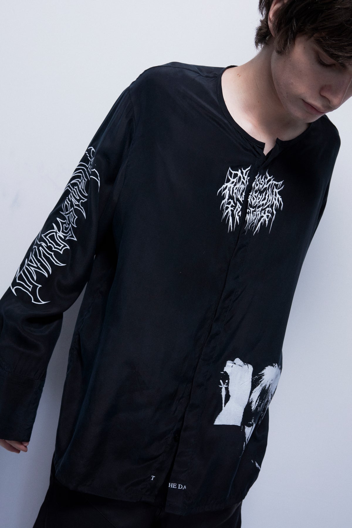 FADED METAL SILK SHIRT