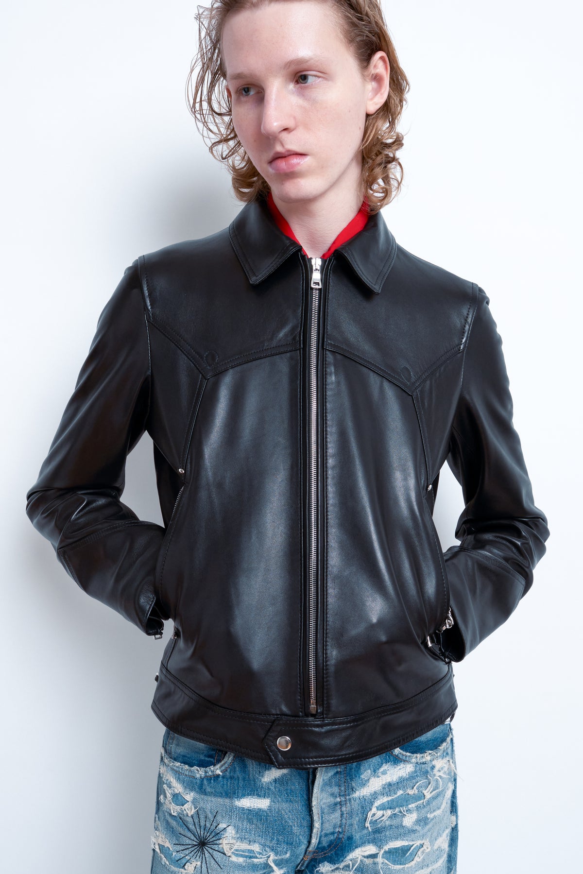 BLACK LEATHER JACKET