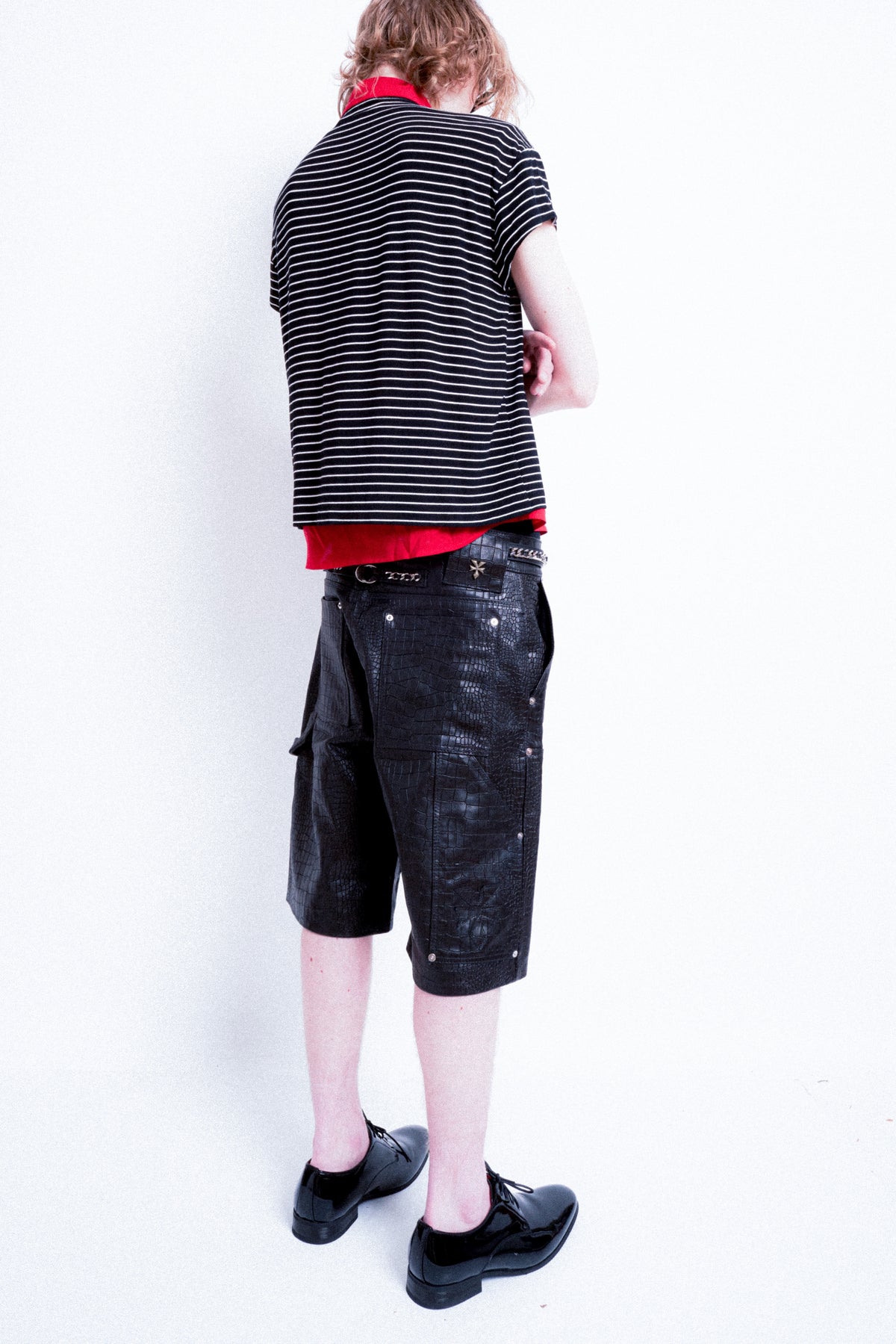 Stripe Cap Sleeve Tee